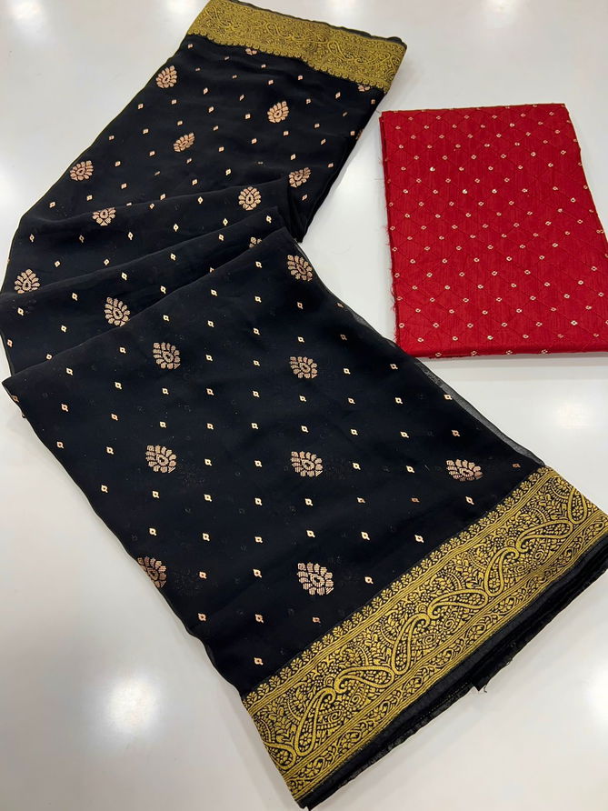 Dhwani By Rajyog  Non-Catalog Georgette Banarasi Saree